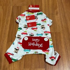 ❤️ Pet Central Holiday Dog Pajamas Size Small NWT
